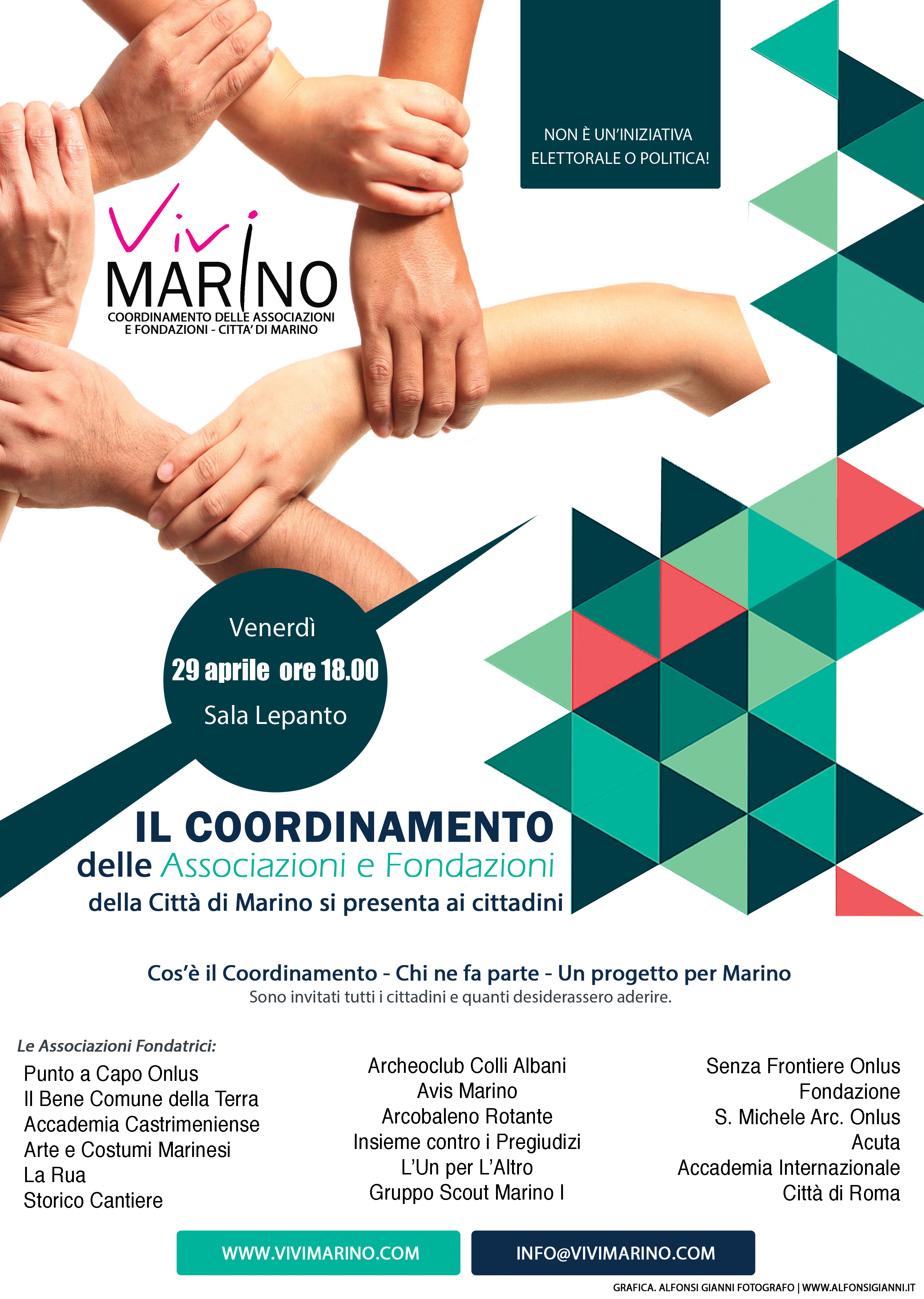 Presentazione Coordinamento delle Associazioni e Fondazioni della città di Marino 29 Aprile 2016.